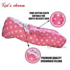 Kid's Charm Milky Star 3 in 1 Baby's Cotton Bed Cum Carry Bed Printed Baby  Sleeping Bag-Baby Bed-Infant Portable Bassinet-Nest for Co-Sleeping Unisex  Baby Bedding for New Born 0-6 Months Old (Pink) :