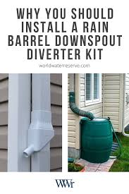 Open all of the hose outlets on your barrels, except for the watering hose outlet. Why You Should Install A Rain Barrel Downspout Diverter Kit Rain Barrel Downspout Diverter Rain Water Barrel