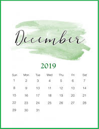 Watercolor 2019 December Printable Calendar Calendar Printables Creative Calendar Calendar Wallpaper