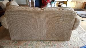 Baking soda works on most materials, including challenging fabrics like leather, suede, and microfiber. The Back Side To The 15 Year Old Couch How To Clean Carpet Cleaning Upholstery Carpet Steam