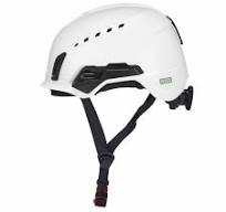 MSA Safety Helmet: White, No Graphics, Ratchet (4-Point), Ratchet, ABS,  Side-Slots, MSA, Ratchet