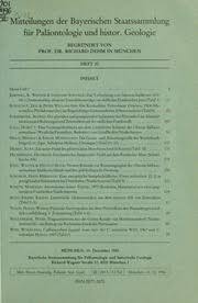 Mitteilungen der Bayerischen Staatssammlung für Paläontologie und Histor. Geologie : Bayerische Staatssammlung für Paläontologie und Historische Geologie München : Free Download, Borrow, and Streaming : Internet Archive
