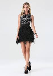 Rhinestone Feather Dress Feather Dress Midriff Dress Bralette Dress