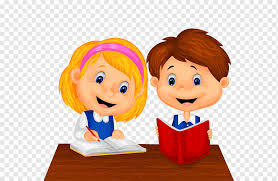 Habilidades de estudio dibujo dibujos animados, niño, niño, gente ...