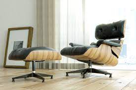 Familymill eames nordic style classic design plastic chair and wood legs, living room chair, dining chair modern lounge chair, restaurant chair, kitchen chair,4 pieces per cartons, black. Eames Lounge Chair Ottoman Design Objects