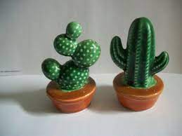 Original corks, and no damages at all. Vintage Cactus Salt And Pepper Shakers Cactus Cactus Decor Vintage Cactus
