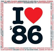 Amazon Com 1986 Birthday Or Anniversary Gift I Love 1986