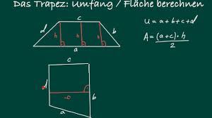 Trapez eigenschaften trapez aufgaben mit lösungen 1. Das Trapez Umfang Und Flache Berechnen Youtube