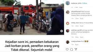 Dua Mobil Damkar Datang Karena Ditelepon Ada Kebakaran Ternyata Kena Prank