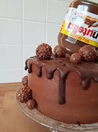 Nutella Torte Nutella Cake Birthdaycake Puddingcreme Fur Torte Kuchen Und Torten Rezepte Torte Ohne Backen