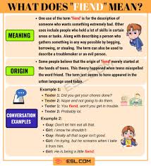 Fiend Meaning What Does Fiend Mean With Useful Examples Meant To Be Slang Words Cool Writing