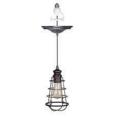 Worth Home Products Instant Pendant 1 Light Recessed Light Conversion Kit Brushed Bronze Wire Cage Shade Pbn 6257 0011 The Home Depot Recessed Light Conversion Kit Recessed Lighting Recessed Can Lights