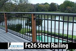 2x2x14ga tube top and bottom rails, 1/2x1/2 solid pickets, and 2x2x14 ga square tubing posts. Buy Aluminum Deck Railing The Deck Store