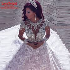 Find More Wedding Dresses Information About Luxury Ball Gown Beaded Lace Long Ball Gowns Wedding Wedding Dresses Wedding Dress Long Sleeve