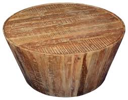 Product titlerustic coffee table with metal storage shelf for living room, easy assembly (round). In Stock 38 Round Rustic Reclaimed Wood Tapered Sides Farmhouse Coffee Table Rustic Coffee Tables By Sierra Living Concepts Houzz