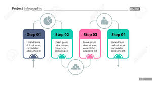 Four Steps Process Chart Slide Template Business Data Stage