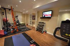It could be a spare bedroom, or you can set up a home gym in the basement. Home Gym Ideas Basement Unfinished Basement Workout Room Unfinished Basement Home Gym Ideas U