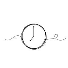 Clock Line Drawing Stock Photos Royalty Free Images Vectors Video Line Drawing Clock Icon Line Art Drawings