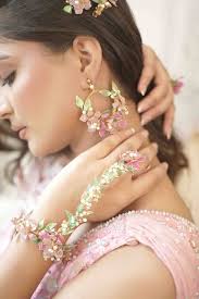 Buy Multi Color Pearls, Stones Anna Spring Sakura Jewellery Set by  Floristaa By Mahek Online at Aza Fashions.