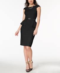 Xoxo Juniors Belted Peplum Dress Black Xxl Peplum Dress Dresses With Leggings Review Dresses