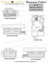 The amish are practical people and see no use for front doors and foyers and all of that. Montana Cabin 18x24 Meadowlark Log Homes