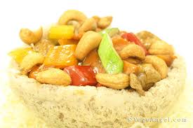 Slice the cauliflower into one inch thick steaks. Vegetarian Recipe Taro Basket With Mixed Vegetables Vege Angel
