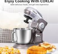 COKLAI Stand Mixer, 10 Speeds Tilt-Head 660W Food Mixer, 7.3-QT Electric  Mixer with Stainless Steel Mixing Bowl, Kitchen Mixer with Dough Hook, Flat  ...