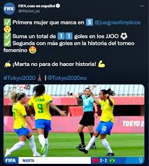 6 abril, 202128 abril, 2021 deportetotal juegos olímpicos tokio 2020. Tokio 2020 Los Records Que Marta Rompio En El Debut De Brasil En El Futbol Femenino
