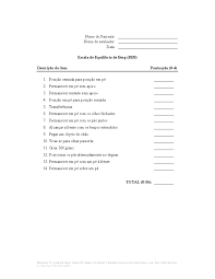 Berg Balance Scale (BBS) Guidelines and Scoring Interpretation - Studocu