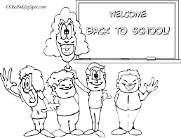 Download fun images like girl student at desk, back to school doodle, lunch box, september school, and happy pupils to get ready for another great school year! Welcome Back To School Coloring Pages Coloring Home