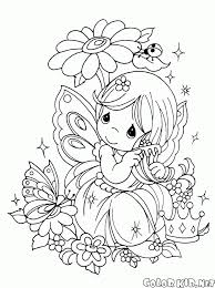 Flower coloring pages make the day bright and sunny for me. Coloring Page Flower Fairy