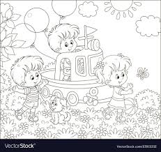 Children Playing On A Toy Ship On A Playground Vector Image On Vectorstock In 2020 Coloring Books Coloring Pages Free Printable Coloring Pages