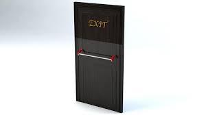 Hotel Emergency Exit Door 3d Model Ad Emergency Hotel Exit Model Emergency Hotel Locker Storage