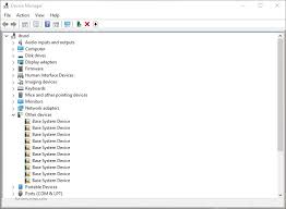 Base System Device No Driver