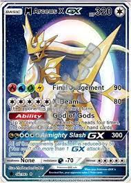 However, this specific pokemon can only be captured after defeating it in a raid battle. M Arceus X Gx Pokemon Karte Etsy