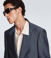 Vera rectangular sunglasses in black