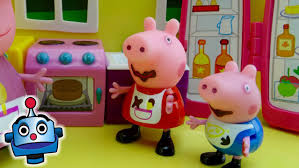 Peppa is a loveable, cheeky little piggy who lives with her little brother george, mummy pig and daddy pig. Peppa Pig S Kitchen Youtube