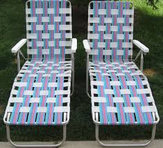 Vintage Aluminum Chaise Folding Webbed Lounge Lawn Chairs 5 Positions Lawn Chairs Chaise Chair