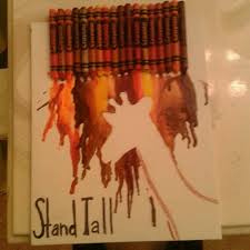 Giraffe Crayon Thing Sarah Made Me Crayon Art Melted Painting Crafts Melting Crayons