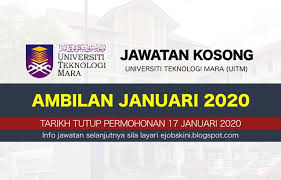 Sila nyatakan 'jawatan kosong uitm' semasa pembelian nombor pin di kaunter bsn. Jawatan Kosong Terkini Uitm Tarikh Tutup 17 Januari 2020