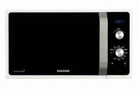 Micro Ondes Gril Samsung Mg28f303eaw Darty Horloge Electronique Gros Electromenager Ondes