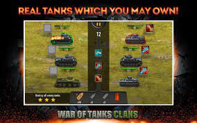 Choose a tank and join the battle! War Of Tanks Clans For Android Apk Download