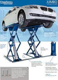 Passenger vehicle vehicle axle stands stands. Nussbaum Jumbo 7 000 Lb Double Scissor Lift Fast Equipment We Find Better Custom Garage Parking Storage Solutio Garage Car Lift Car Lifts Parking Solutions