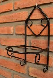 Wrought Iron Black Flower Pot Wall Hanging Handmade Handmade Antiquestyle Decoracao De Parede Em Ferro Decoracao De Ferro Decoracao De Ferro Forjado
