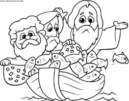 Desenho do batismo do senhor para colorir. Jesus E A Multiplicacao Dos Peixes Desenhos Para Colorir