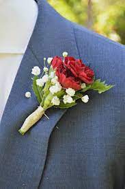 Pansy Perfect Carnation Boutonniere Burgundy Bouquet Gold Corsage Prom