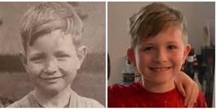 Pete and Luca his grandson at same age