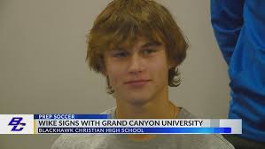Blackhawk Christian's Noah Wike signs to play soccer at Grand Canyon  University