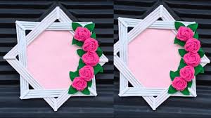 Tambahkan bingkai ke foto anda dengan mudah! Ide Kreatif Membuat Bingkai Foto Dari Kertas Photo Frame Youtube