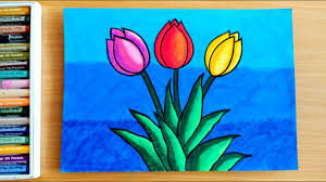 Cara mewarnai bunga tulip cara menggambar bunga tulip hai guys di video kali ini aku mewarnai bunga tulip nih. Belajar Menggambar Dan Mewarnai Bunga Tulip Warna Warni Yang Mudah Untuk Anak Youtube